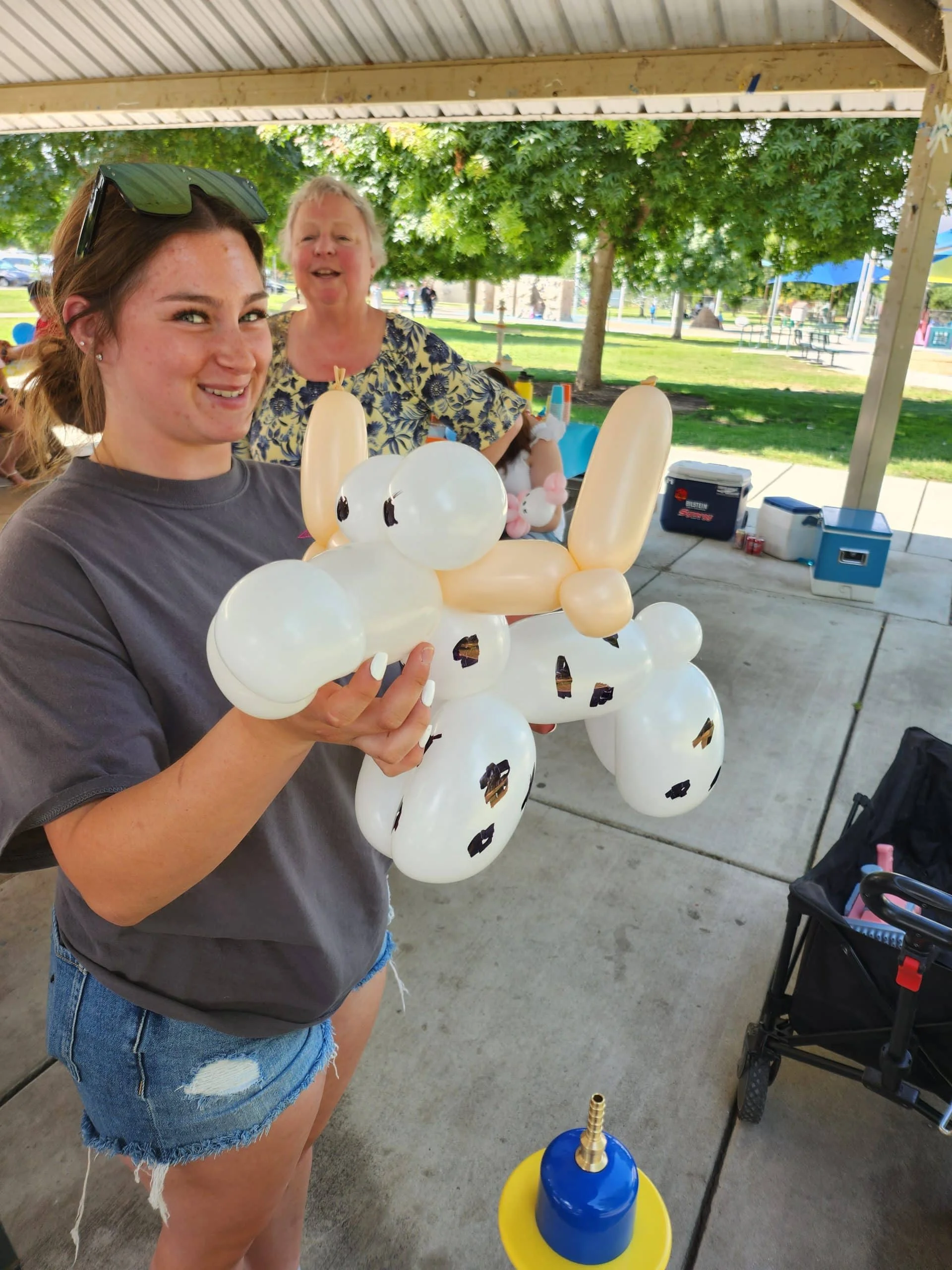 Joe with balloon creations